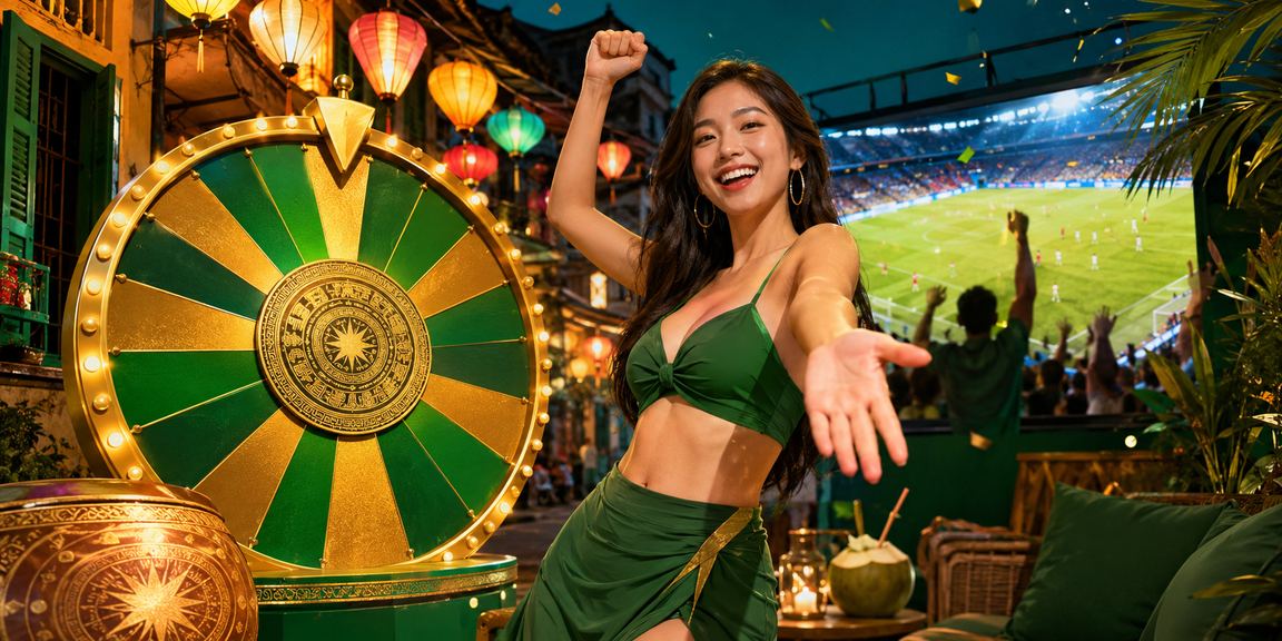 Không khí cổ vũ bóng đá và may mắn tại Hà Nội với đèn lồng lễ hội
