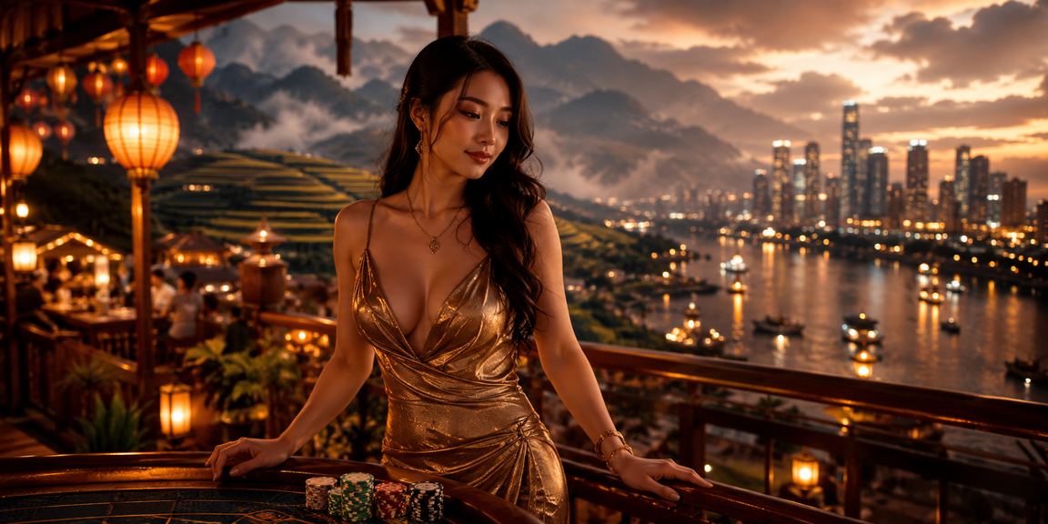 Không khí cá cược sôi động tại chợ đêm Sài Gòn với ánh đèn neon rực rỡ